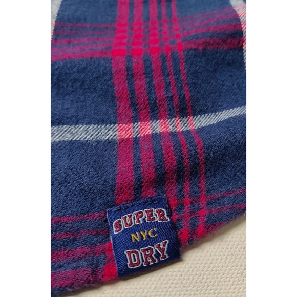 Superdry‎ Bailee Mixed Check Shirt US Size 6 100% Cotton Plaid Flannel Button up - Picture 6 of 13